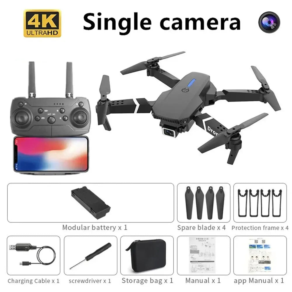 Drone E88™: Tu Compañero Aéreo 4K