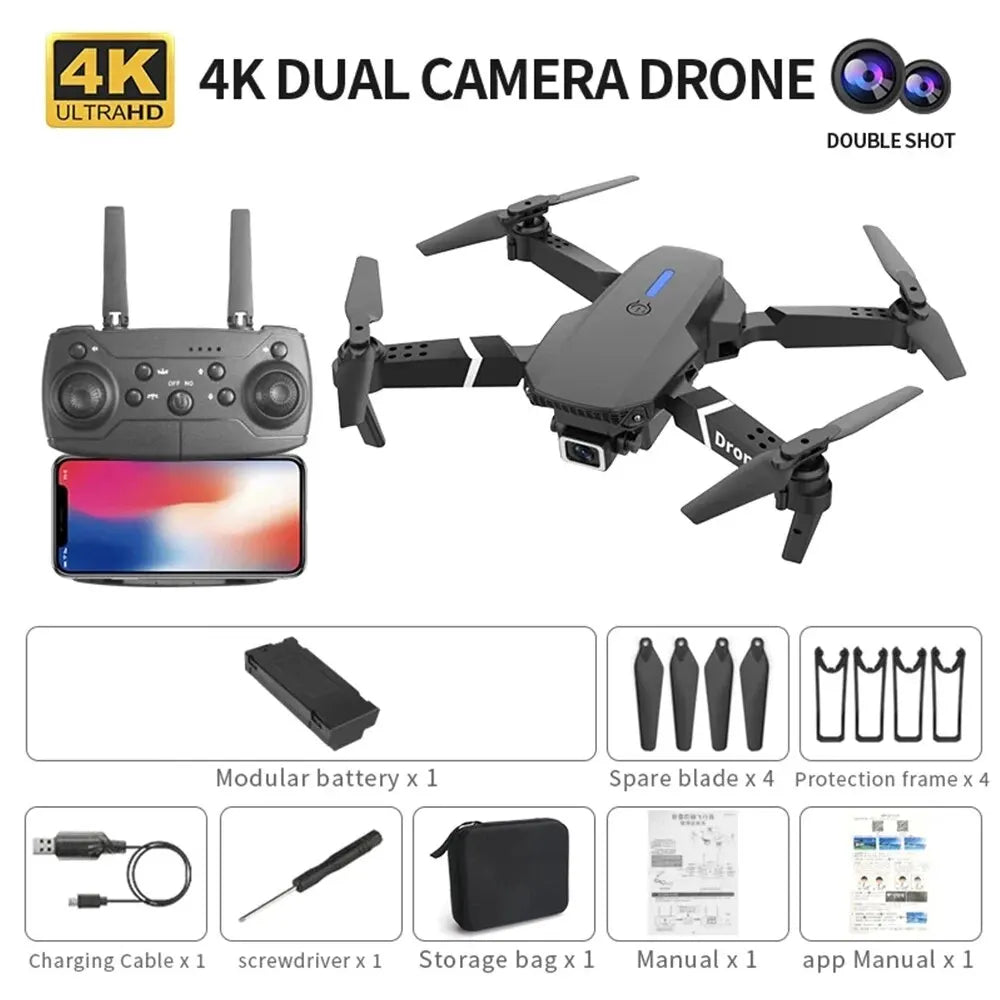 Drone E88™: Tu Compañero Aéreo 4K